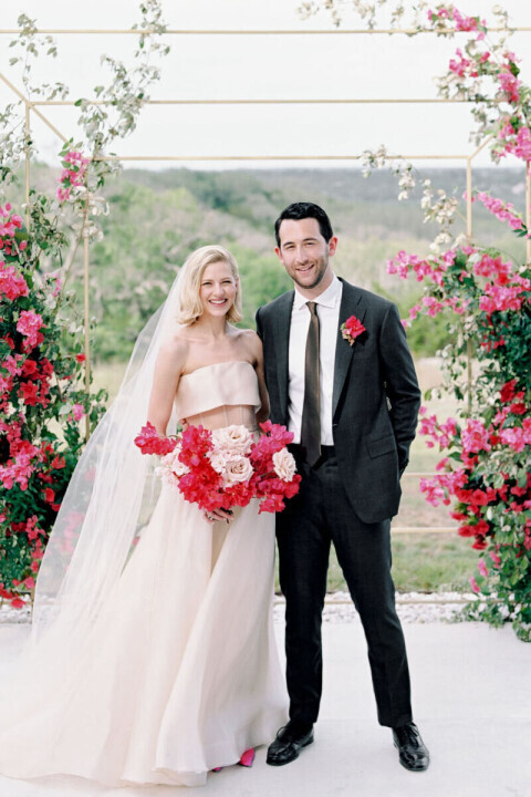 All of Brittany and Daniel’s Pink Wedding Details