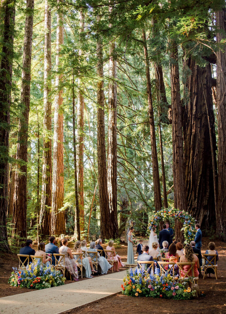 Adventurous Wedding Venues: A wedding ceremony set up at Santa Luca Preserve.