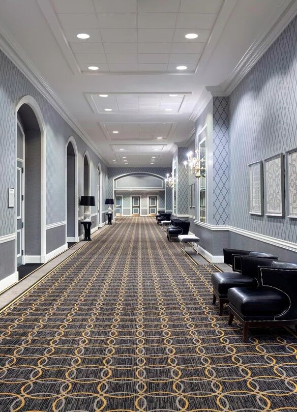 City Weddings: The hallway decor at the Le Meridien in Charlotte.