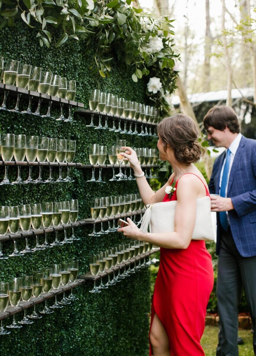 Escort card displays: See more from Cali and Arrington's classic wedding