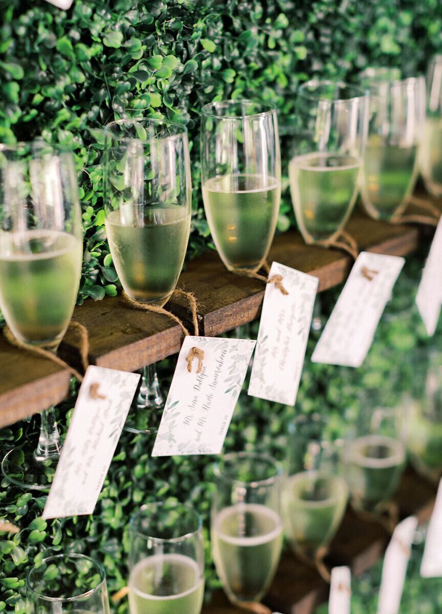 Escort card displays: See more from Nicole and Matthew's wedding