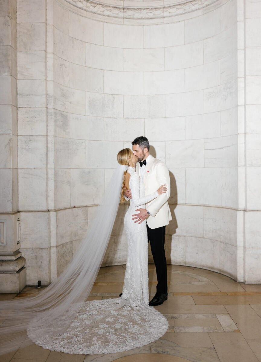 Kate Bock Kevin Love Wedding: Kevin Love and Kate Bock kissing on their wedding night.