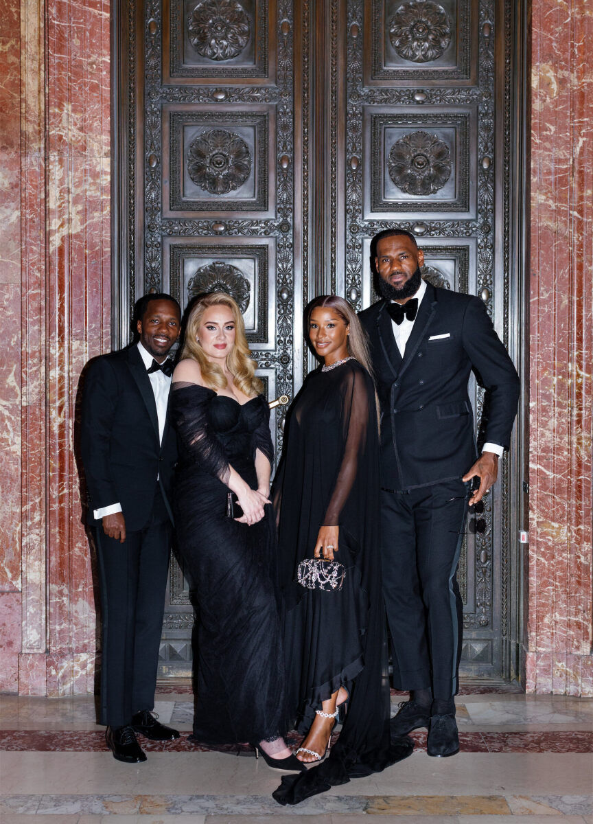 Kate Bock Kevin Love Wedding: Rich Paul, Adele, and Savannah and Lebron James at Kate Bock and Kevin Love's wedding.