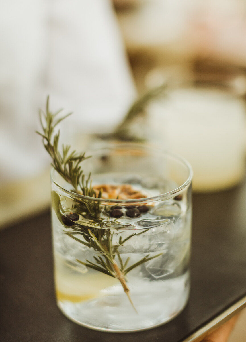 Pink Wedding: A cocktail served at a wedding in California.