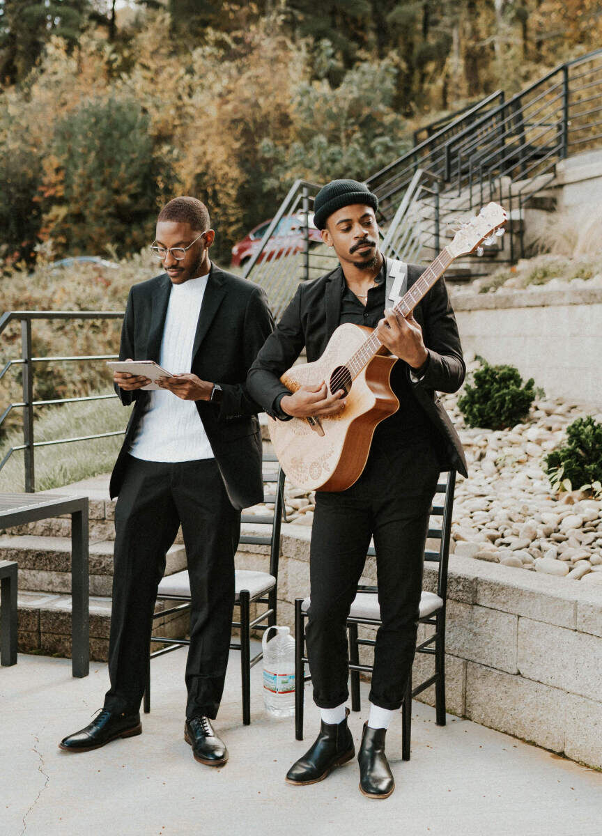 Learn more about the wedding musician from Brittany and Adrienne's mountain elopement