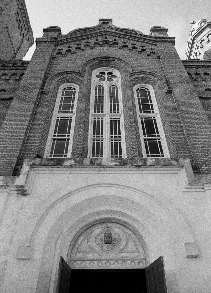 A former church that currently operates as a hotel in New Orleans was the setting of a whimsical wedding ceremony for two brides.