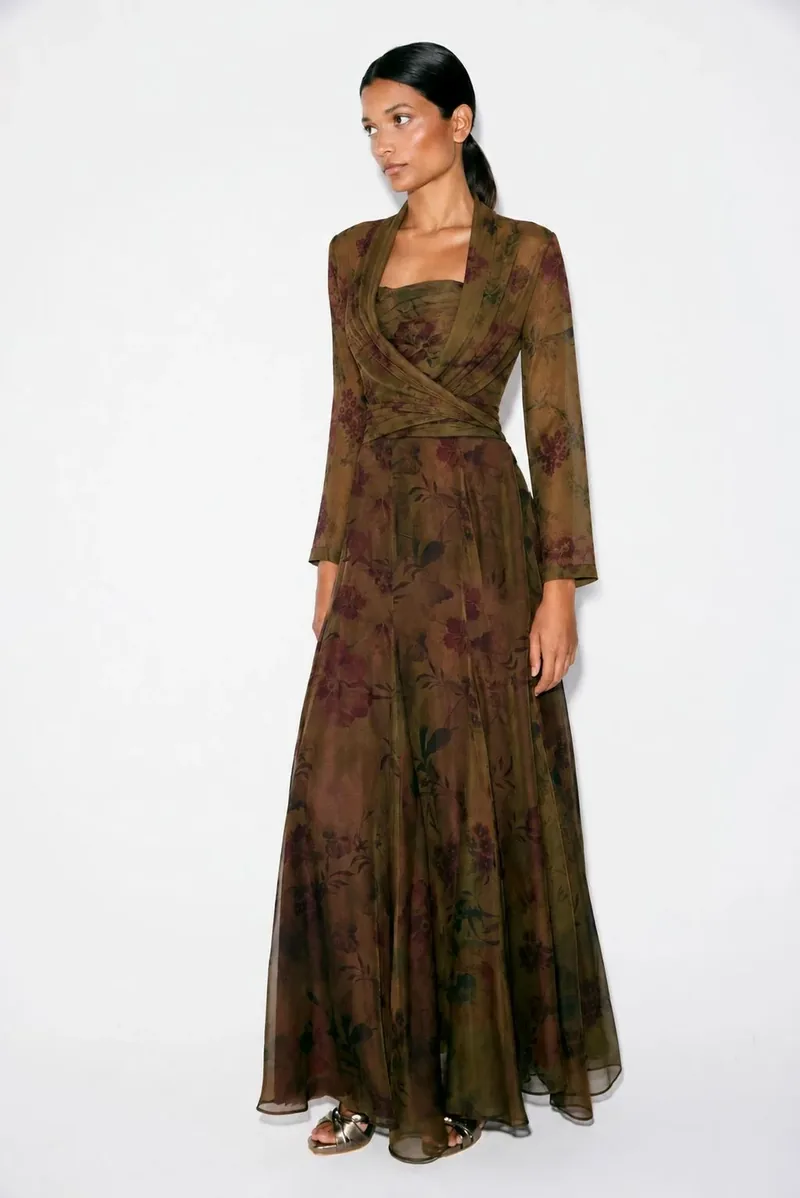 Bimani Ione skirt in a matching olive print