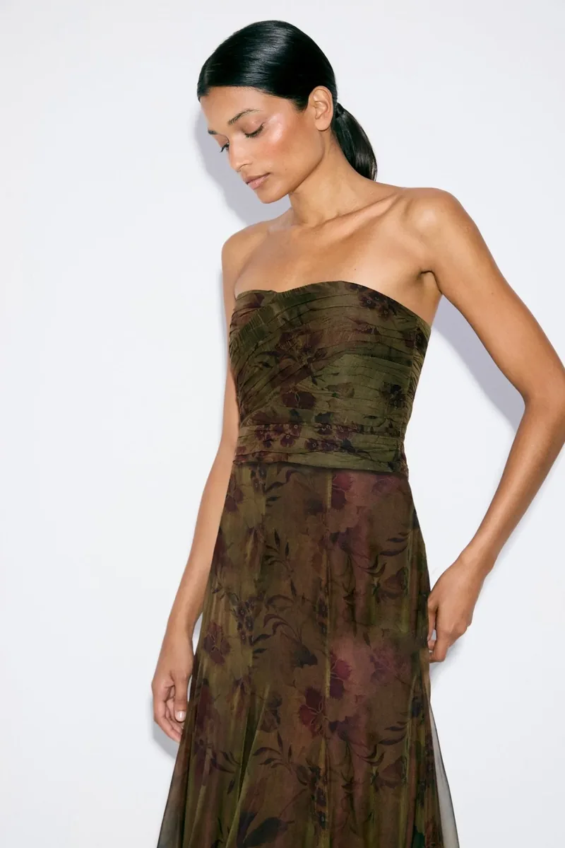 Bimani Vittoria top in an olive print