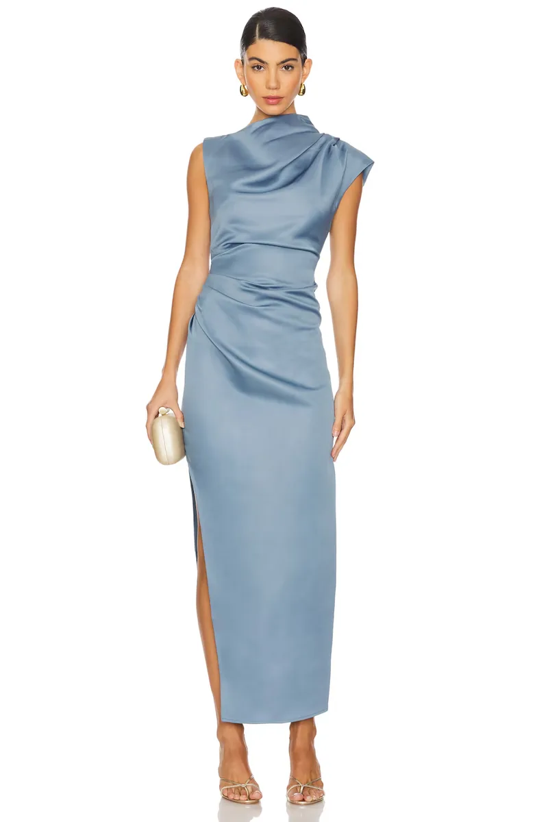 Elliatt Coralie maxi dress in steel blue