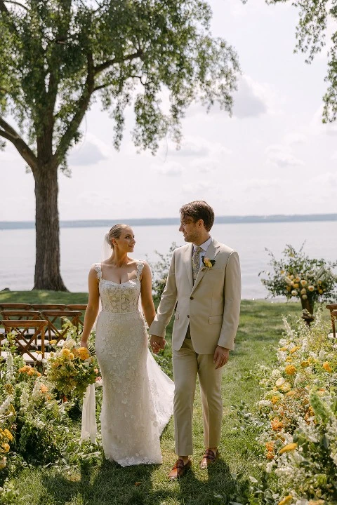 A Waterfront Wedding for Caroline  and Ben 
