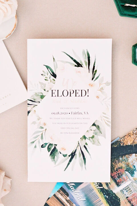 An Outdoor Elopement for Rini and Shabbir