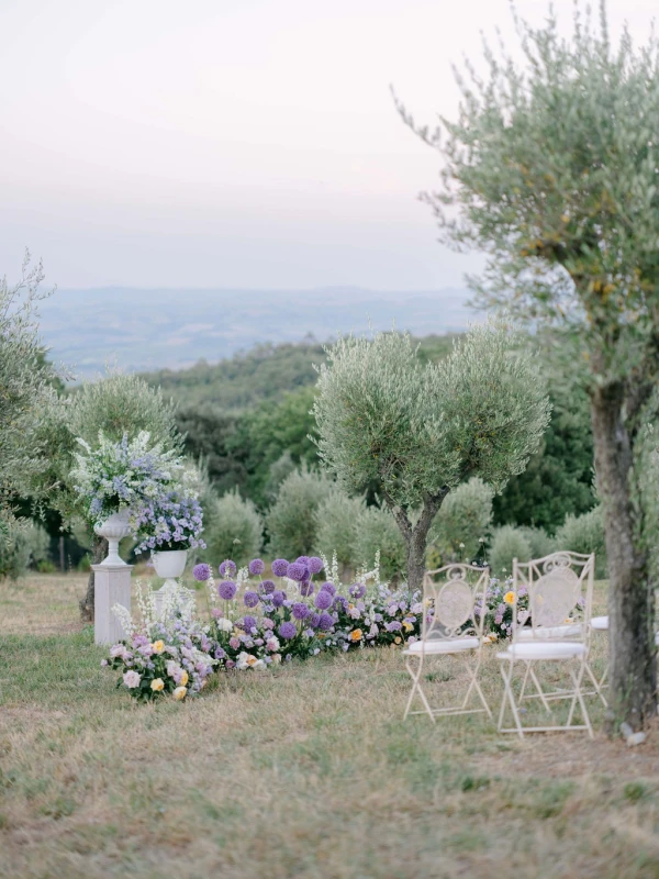 A Garden Wedding for Agatha and Peter