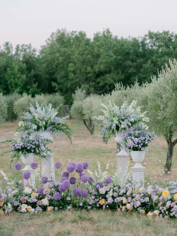 A Garden Wedding for Agatha and Peter