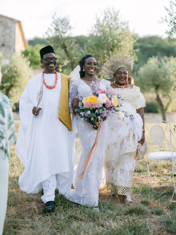 A Garden Wedding for Agatha and Peter