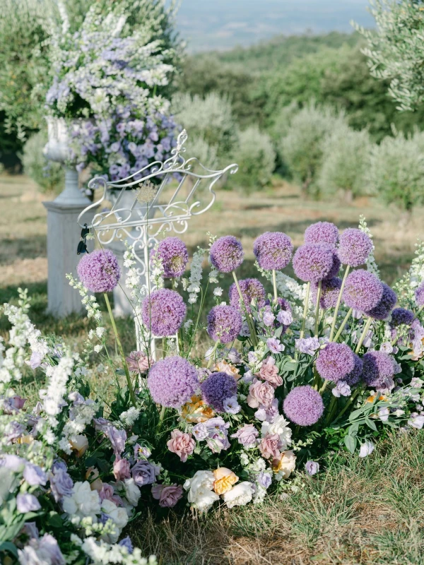 A Garden Wedding for Agatha and Peter