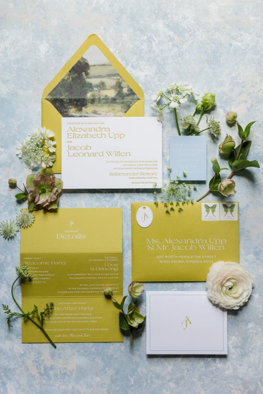 A Chartreuse Wedding for Alex and Jake