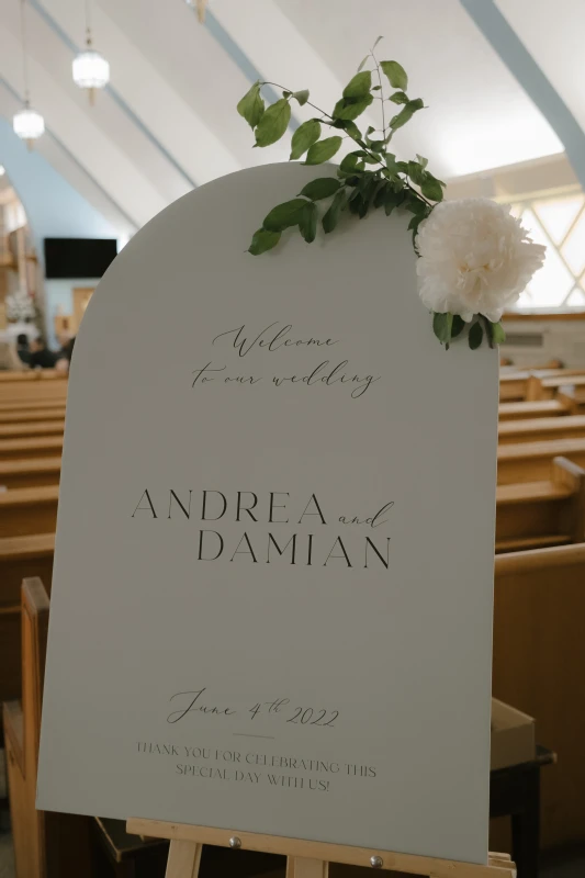 An Indoor Wedding for Andrea and Damian