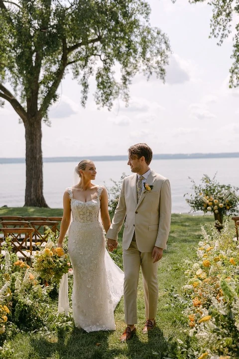 A Waterfront Wedding for Caroline  and Ben 