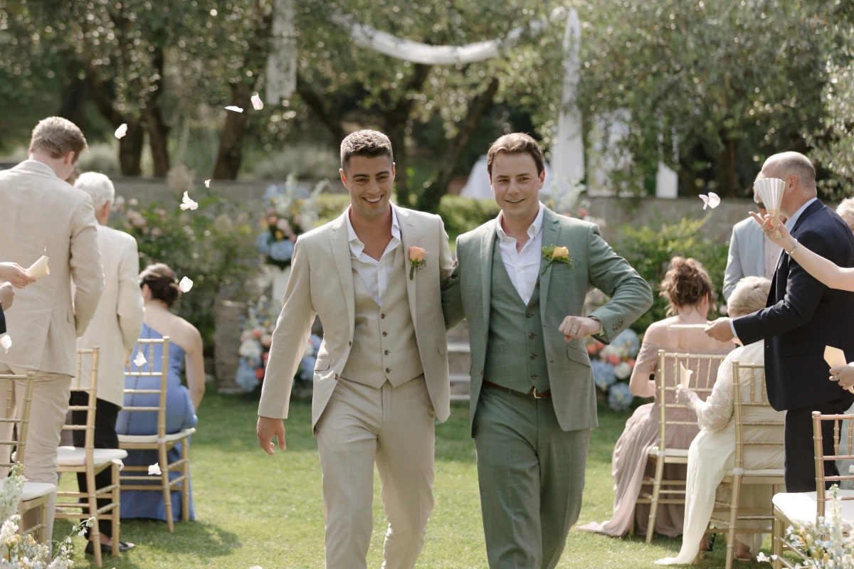 A Villa Wedding for Chris  and Ben