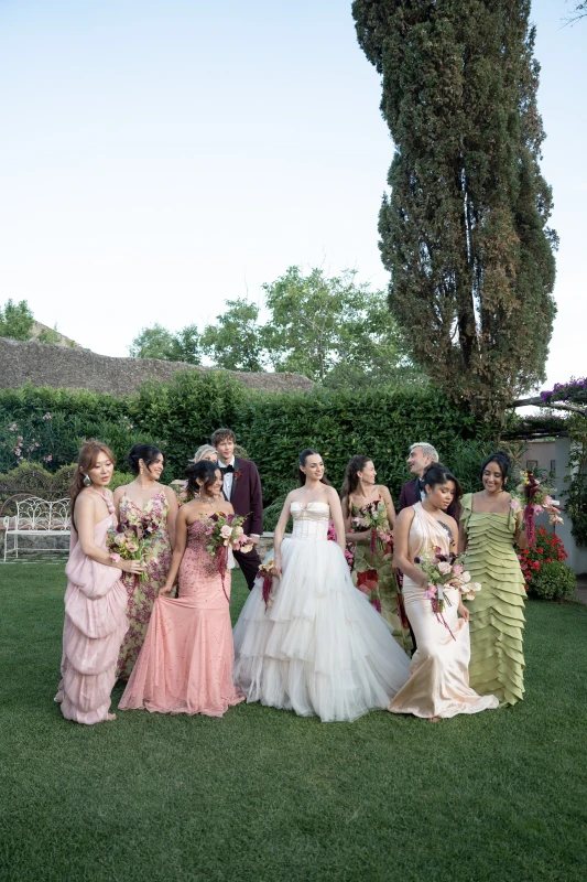 An Amalfi Wedding Tousled in Tulle, Wildflowers and Weathered Stone