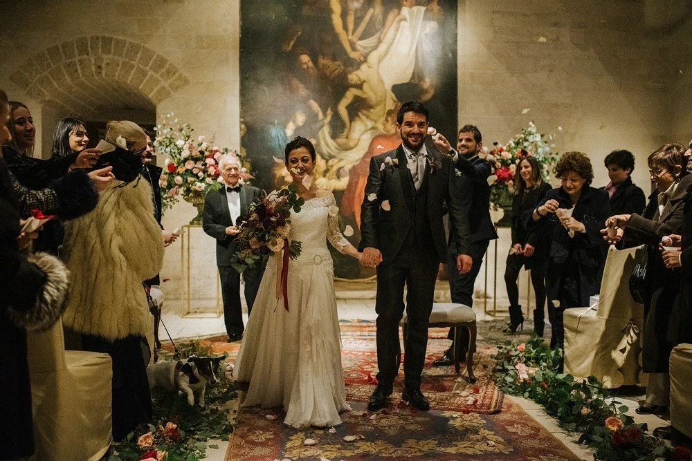 An Indoor Wedding for Alessandra and Alessandro