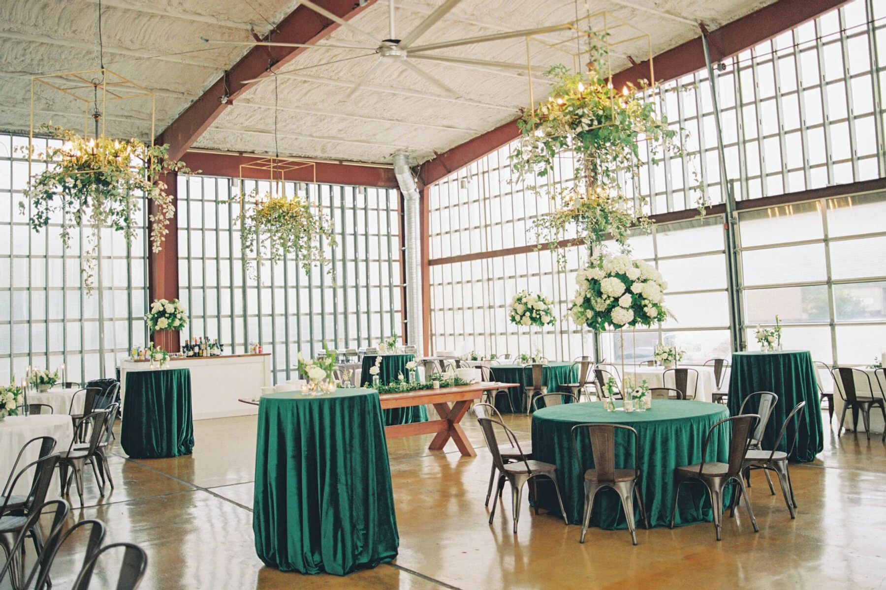 A modern greenhouse was the setting for an Italian dinner that officially welcomed all of the guests during this destination Indian wedding weekend in North Carolina.