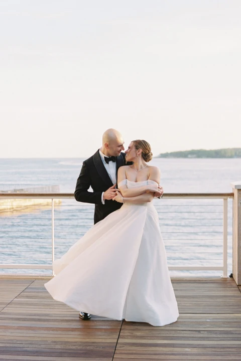 A Waterfront Wedding for Elaina and Alex