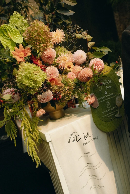 A Chartreuse Wedding for Emmy and Greg