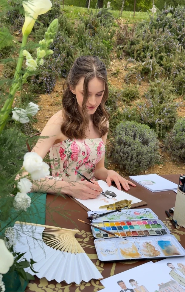 Eva Kovacik | Live wedding illustrator
