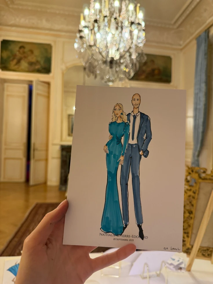 Eva Kovacik | Live wedding illustrator