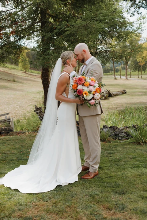 A Colorful Wedding for Faith and John