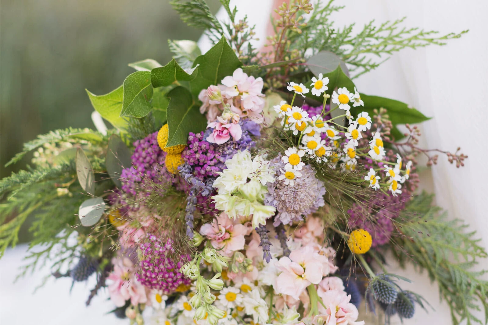 Purple wedding bouquet