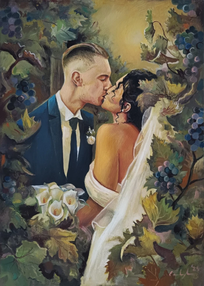 Italian Wedding Painter | Live Painting 