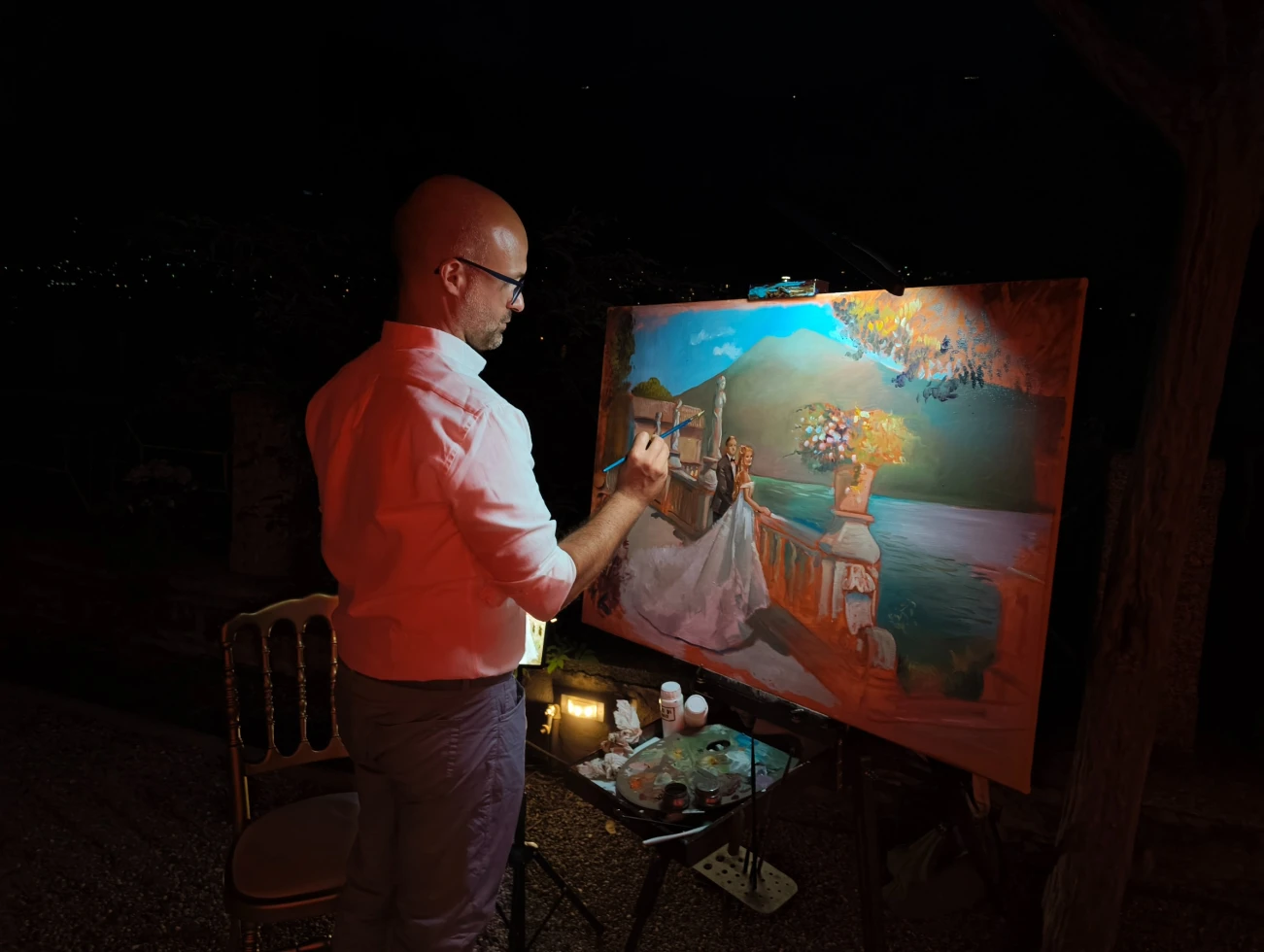 Italian Wedding Painter | Live Painting 