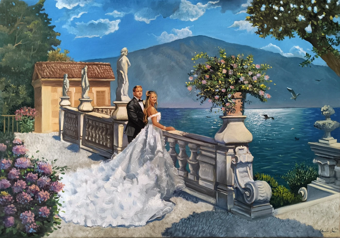 Italian Wedding Painter | Live Painting 