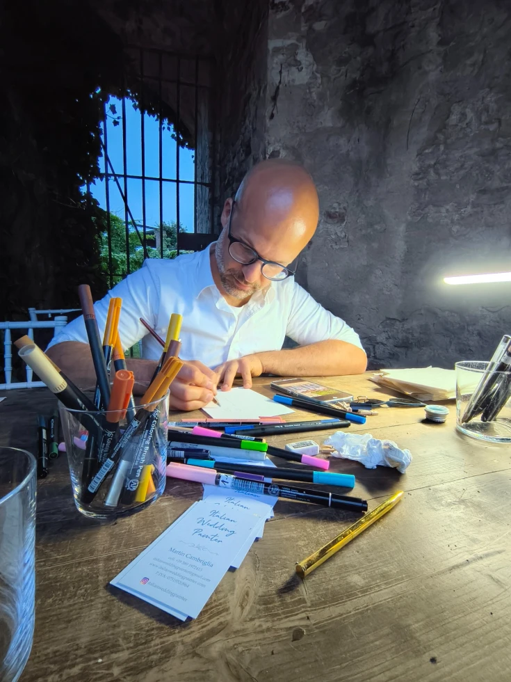 Italian Wedding Painter | Live Painting 