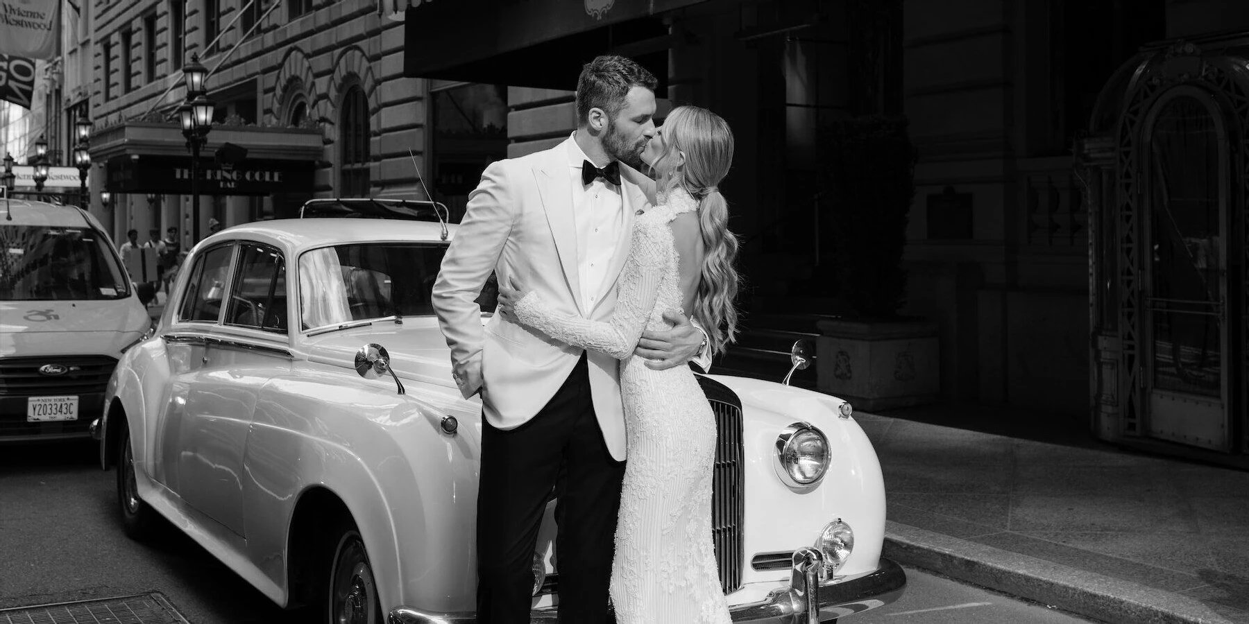 Kate Bock Kevin Love Wedding: Model Kate Bock and NBA star Kevin Love kissing on their wedding day.