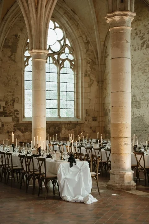 Grapes, Lace and Candlelight Inside a 12th-Century French Abbey
