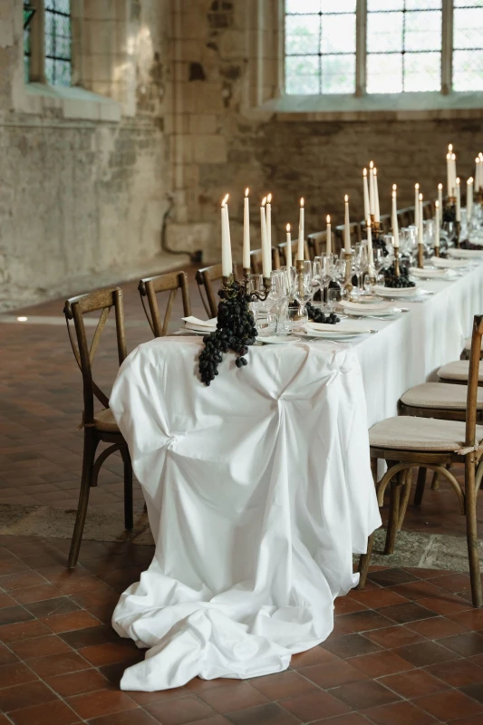 Grapes, Lace and Candlelight Inside a 12th-Century French Abbey