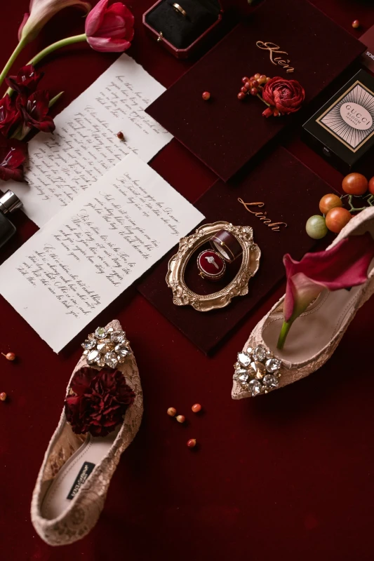 A Red Lacquered Wedding for Linh and Kien