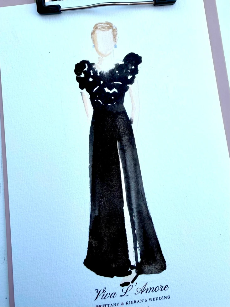 Live Wedding Painter Italy Maria Paola