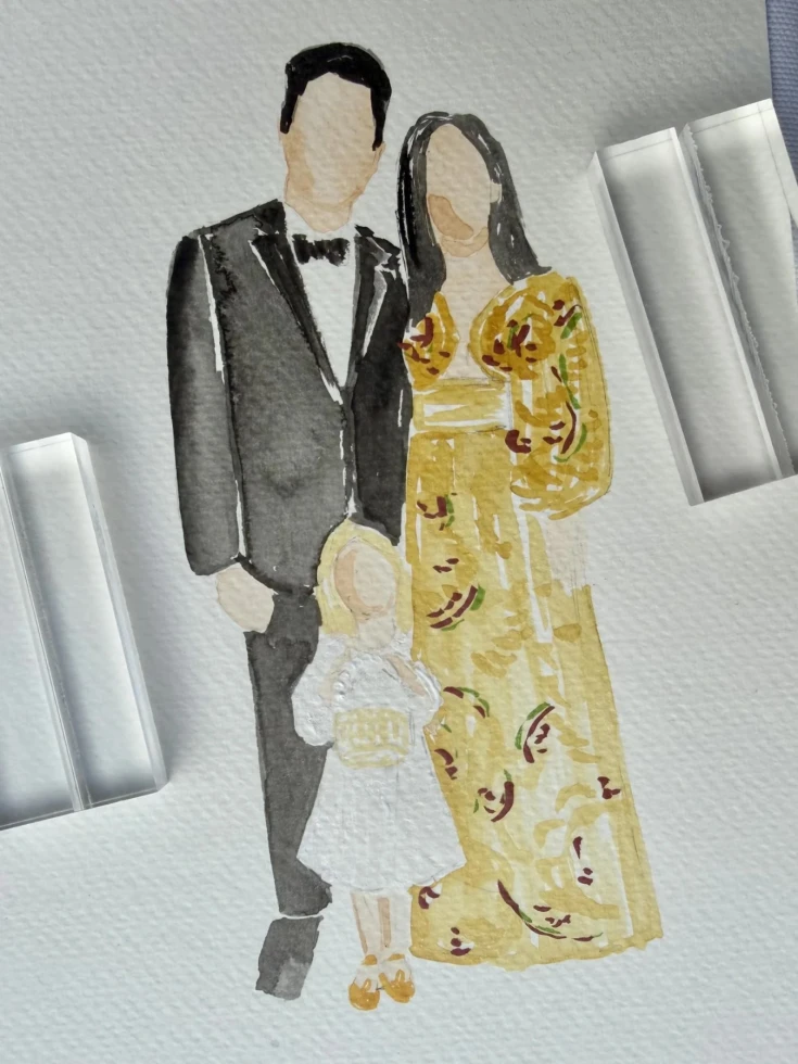 Live Wedding Painter Italy Maria Paola