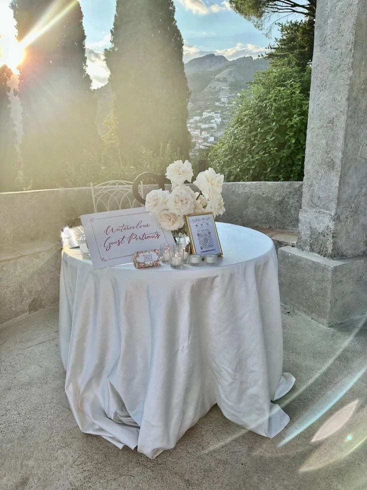 Live Wedding Painter Italy Maria Paola