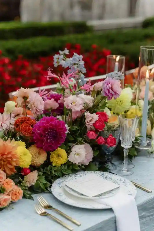 A Colorful Wedding for Maya and Drew