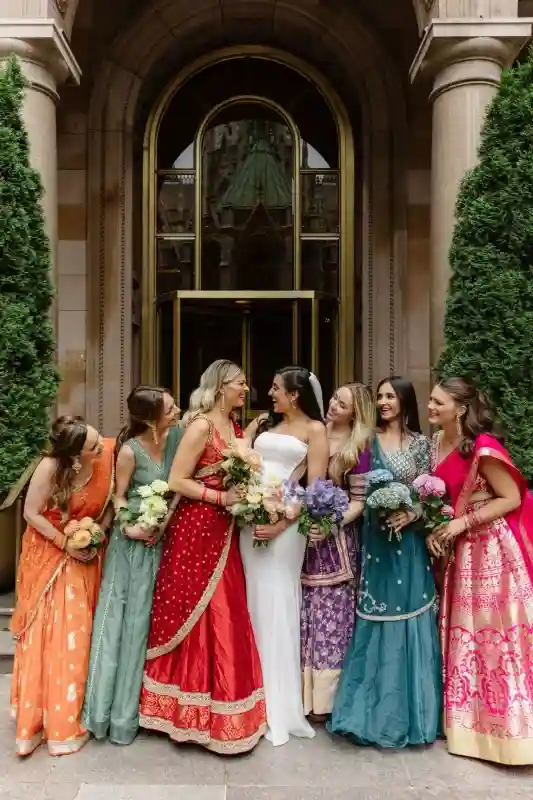 A Colorful Wedding for Maya and Drew