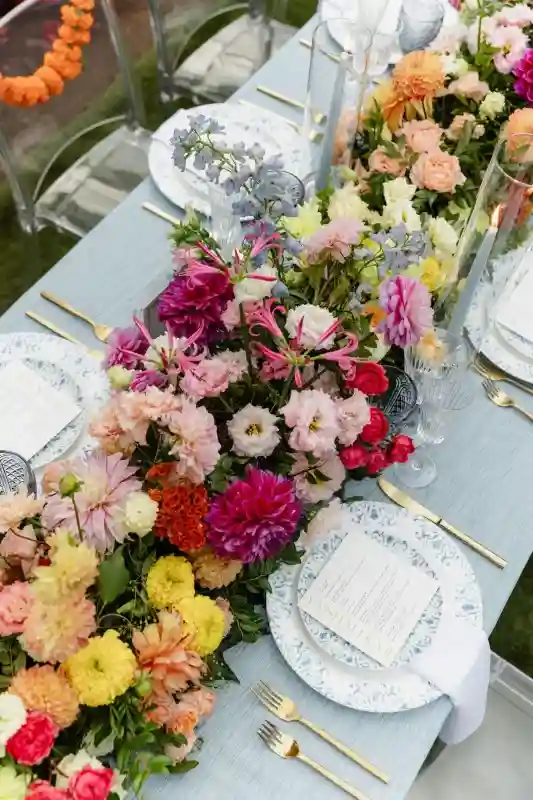 A Colorful Wedding for Maya and Drew