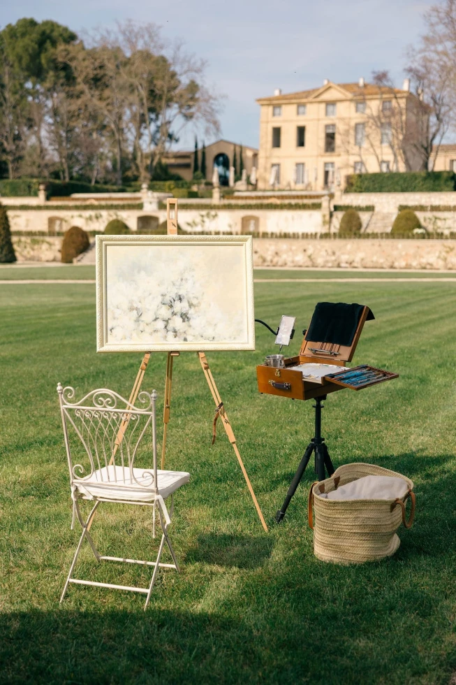 Abby Elise | South of France Live Wedding Painter