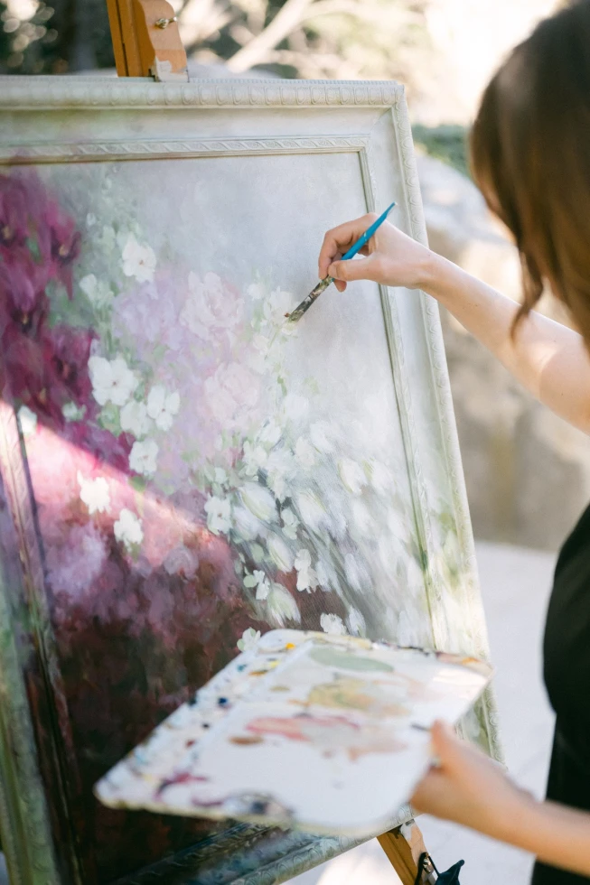 Abby Elise | South of France Live Wedding Painter