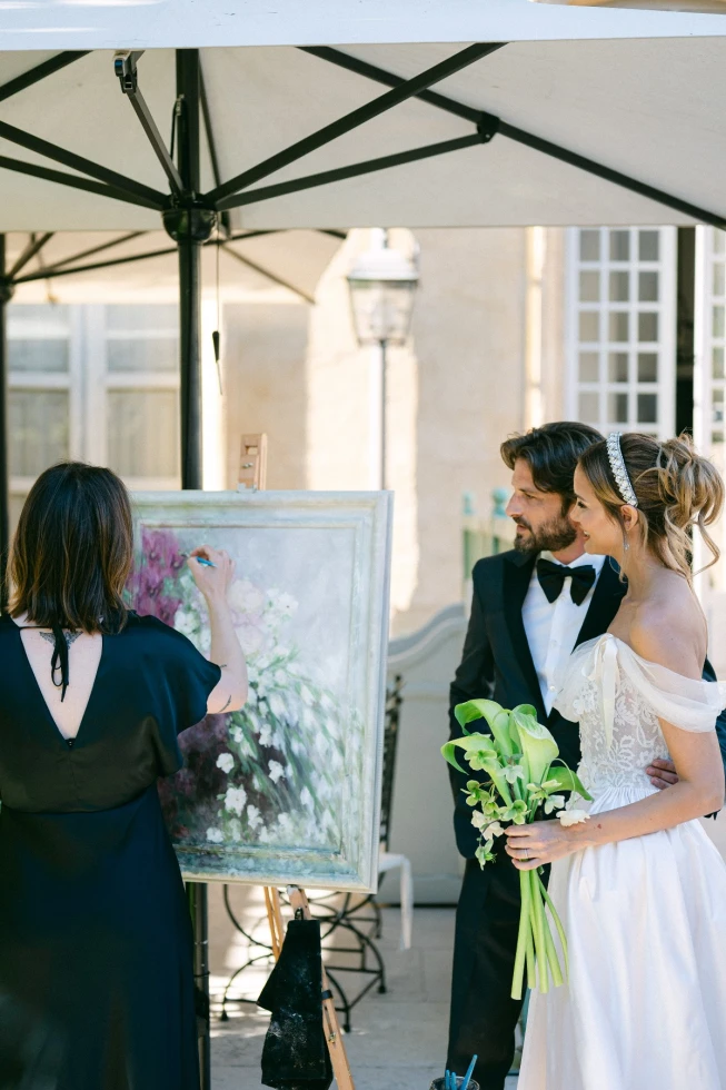 Abby Elise | South of France Live Wedding Painter