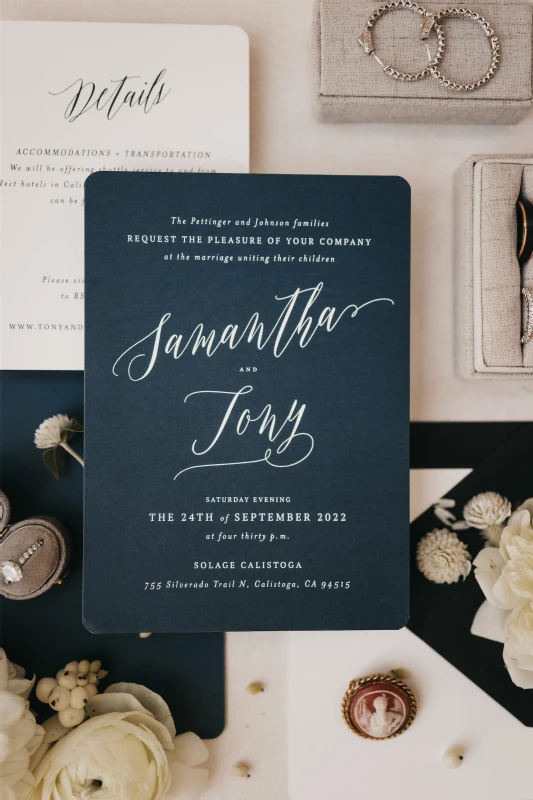 A Formal Wedding for Samantha and Tony